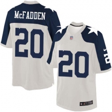 Men's Nike Dallas Cowboys #20 Darren McFadden Limited White Throwback Alternate NFL Jersey