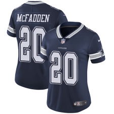 Women's Nike Dallas Cowboys #20 Darren McFadden Navy Blue Team Color Vapor Untouchable Limited Player NFL Jersey