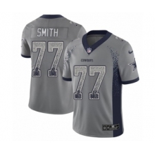 Men's Nike Dallas Cowboys #77 Tyron Smith Limited Gray Rush Drift Fashion NFL Jersey