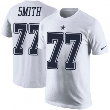 NFL Men's Nike Dallas Cowboys #77 Tyron Smith White Rush Pride Name & Number T-Shirt