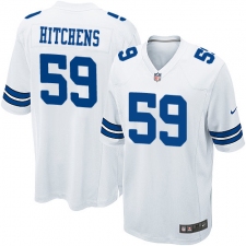 Men's Nike Dallas Cowboys #59 Anthony Hitchens Game White NFL Jersey