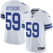 Men's Nike Dallas Cowboys #59 Anthony Hitchens White Vapor Untouchable Limited Player NFL Jersey
