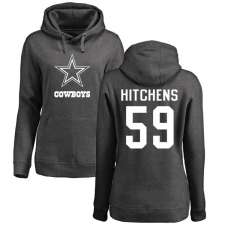 NFL Women's Nike Dallas Cowboys #59 Anthony Hitchens Ash One Color Pullover Hoodie