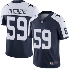 Youth Nike Dallas Cowboys #59 Anthony Hitchens Navy Blue Throwback Alternate Vapor Untouchable Limited Player NFL Jersey