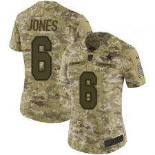 Women's Nike Dallas Cowboys #6 Chris Jones Limited Camo 2018 Salute to Service NFL Jersey