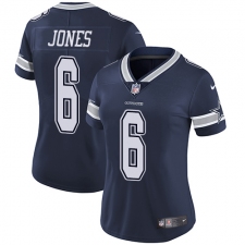 Women's Nike Dallas Cowboys #6 Chris Jones Navy Blue Team Color Vapor Untouchable Limited Player NFL Jersey