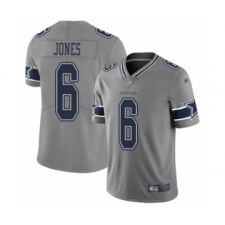 Youth Dallas Cowboys #6 Chris Jones Limited Gray Inverted Legend Football Jersey