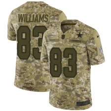 Men's Nike Dallas Cowboys #83 Terrance Williams Limited Camo 2018 Salute to Service NFL Jersey