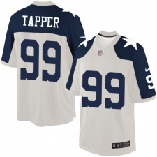 Men's Nike Dallas Cowboys #99 Charles Tapper Limited White Throwback Alternate NFL Jersey