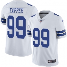 Youth Nike Dallas Cowboys #99 Charles Tapper White Vapor Untouchable Limited Player NFL Jersey