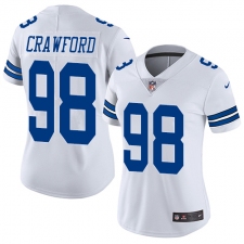 Women's Nike Dallas Cowboys #98 Tyrone Crawford White Vapor Untouchable Limited Player NFL Jersey