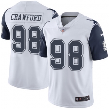 Youth Nike Dallas Cowboys #98 Tyrone Crawford Limited White Rush Vapor Untouchable NFL Jersey
