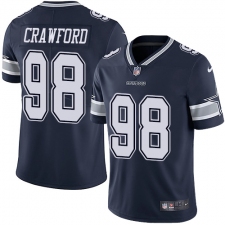 Youth Nike Dallas Cowboys #98 Tyrone Crawford Navy Blue Team Color Vapor Untouchable Limited Player NFL Jersey