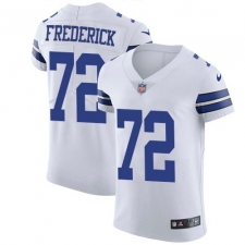 Men's Nike Dallas Cowboys #72 Travis Frederick Elite White NFL Jersey