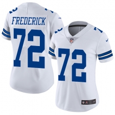 Women's Nike Dallas Cowboys #72 Travis Frederick Elite White NFL Jersey