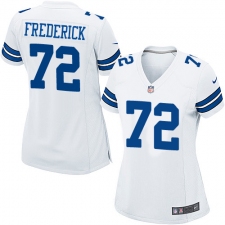 Women's Nike Dallas Cowboys #72 Travis Frederick Game White NFL Jersey