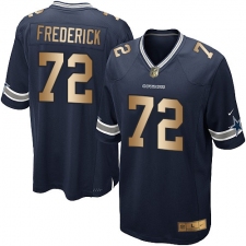 Youth Nike Dallas Cowboys #72 Travis Frederick Elite Navy/Gold Team Color NFL Jersey