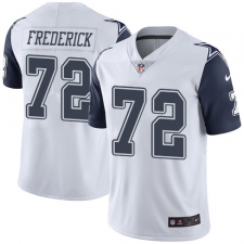 Youth Nike Dallas Cowboys #72 Travis Frederick Limited White Rush Vapor Untouchable NFL Jersey