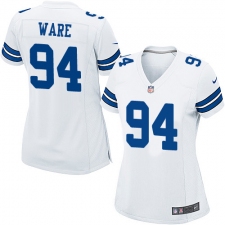 Women's Nike Dallas Cowboys #94 DeMarcus Ware Game White NFL Jersey