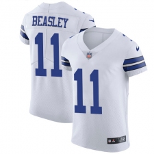 Men's Nike Dallas Cowboys #11 Cole Beasley Elite White NFL Jersey