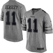 Men's Nike Dallas Cowboys #11 Cole Beasley Limited Gray Gridiron NFL Jersey