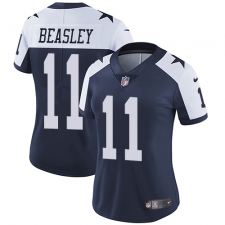 Women's Nike Dallas Cowboys #11 Cole Beasley Navy Blue Throwback Alternate Vapor Untouchable Limited Player NFL Jersey