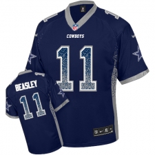 Youth Nike Dallas Cowboys #11 Cole Beasley Elite Navy Blue Drift Fashion NFL Jersey