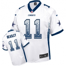 Youth Nike Dallas Cowboys #11 Cole Beasley Elite White Drift Fashion NFL Jersey