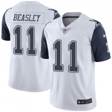 Youth Nike Dallas Cowboys #11 Cole Beasley Limited White Rush Vapor Untouchable NFL Jersey