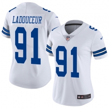 Women's Nike Dallas Cowboys #91 L. P. Ladouceur Elite White NFL Jersey
