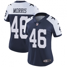 Women's Nike Dallas Cowboys #46 Alfred Morris Navy Blue Throwback Alternate Vapor Untouchable Limited Player NFL Jersey