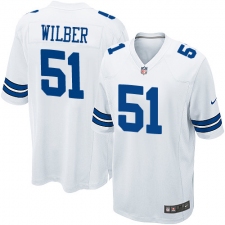 Men's Nike Dallas Cowboys #51 Kyle Wilber Game White NFL Jersey