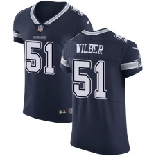 Men's Nike Dallas Cowboys #51 Kyle Wilber Navy Blue Team Color Vapor Untouchable Elite Player NFL Jersey