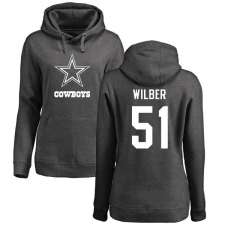 NFL Women's Nike Dallas Cowboys #51 Kyle Wilber Ash One Color Pullover Hoodie