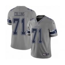 Men's Dallas Cowboys #71 La'el Collins Limited Gray Inverted Legend Football Jersey