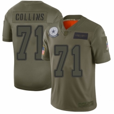 Women's Dallas Cowboys #71 La'el Collins Limited Camo 2019 Salute to Service Football Jersey