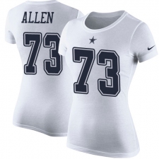 NFL Women's Nike Dallas Cowboys #73 Larry Allen White Rush Pride Name & Number T-Shirt