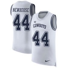 Men's Nike Dallas Cowboys #44 Robert Newhouse Limited White Rush Player Name & Number Tank Top NFL Jersey