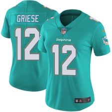 Women's Nike Miami Dolphins #12 Bob Griese Elite Aqua Green Team Color NFL Jersey