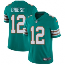 Youth Nike Miami Dolphins #12 Bob Griese Elite Aqua Green Alternate NFL Jersey
