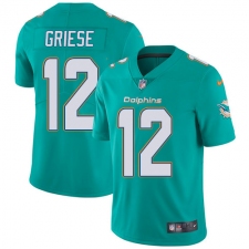 Youth Nike Miami Dolphins #12 Bob Griese Elite Aqua Green Team Color NFL Jersey