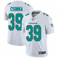 Men's Nike Miami Dolphins #39 Larry Csonka White Vapor Untouchable Limited Player NFL Jersey