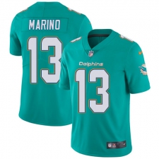 Youth Nike Miami Dolphins #13 Dan Marino Elite Aqua Green Team Color NFL Jersey
