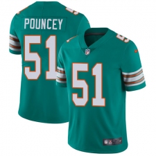 Youth Nike Miami Dolphins #51 Mike Pouncey Elite Aqua Green Alternate NFL Jersey