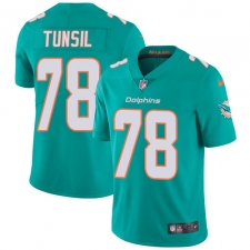 Men's Nike Miami Dolphins #78 Laremy Tunsil Aqua Green Team Color Vapor Untouchable Limited Player NFL Jersey