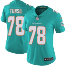 Women's Nike Miami Dolphins #78 Laremy Tunsil Aqua Green Team Color Vapor Untouchable Limited Player NFL Jersey