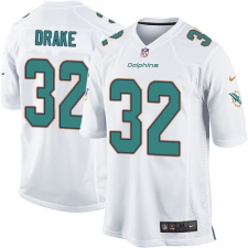 Men's Nike Miami Dolphins #32 Kenyan Drake Game White NFL Jersey
