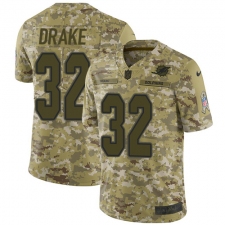 Men's Nike Miami Dolphins #32 Kenyan Drake Limited Camo 2018 Salute to Service NFL Jersey