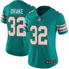 Women's Nike Miami Dolphins #32 Kenyan Drake Elite Aqua Green Alternate NFL Jersey
