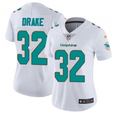 Women's Nike Miami Dolphins #32 Kenyan Drake Elite White NFL Jersey